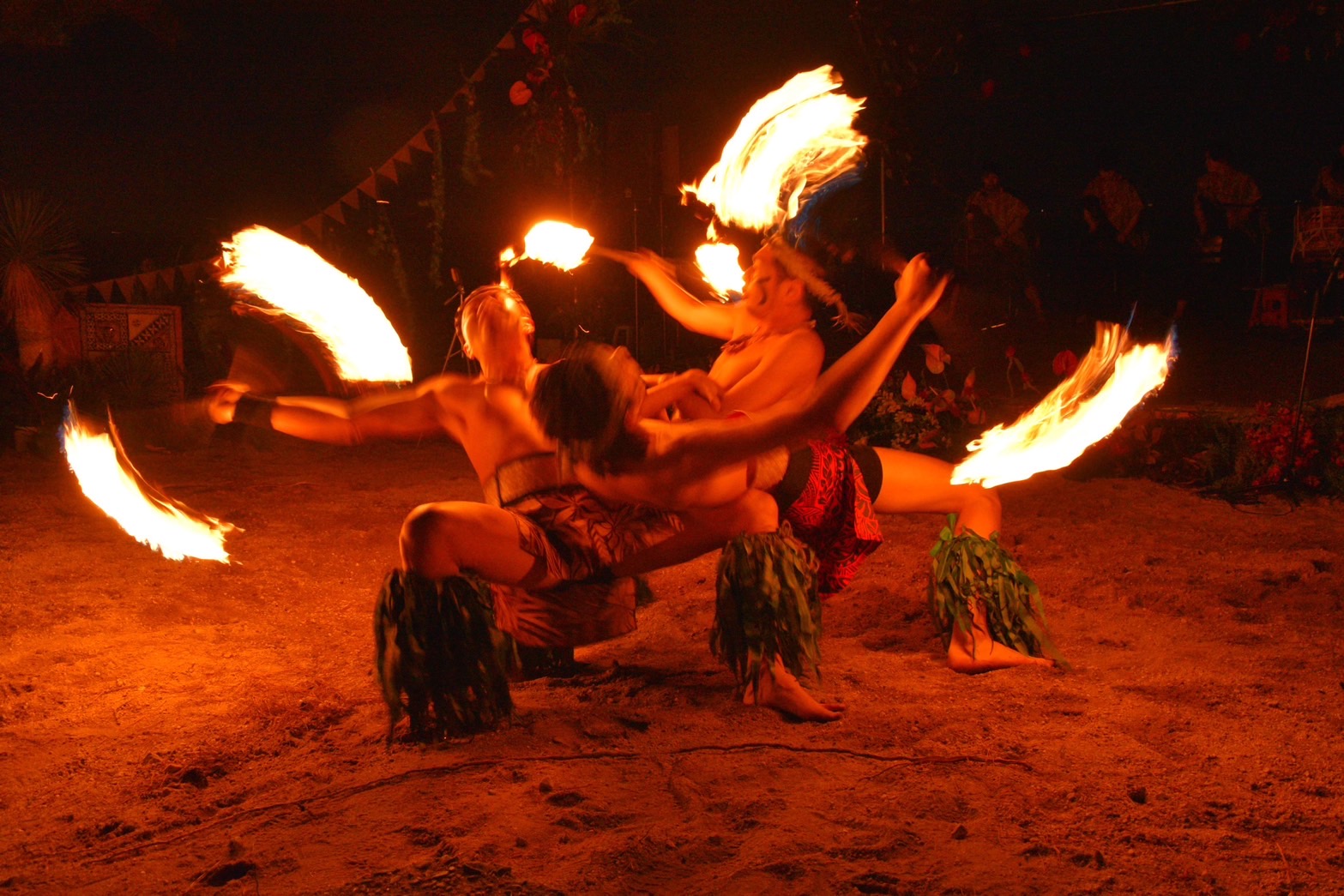 Polynesian fire dance team TEPA